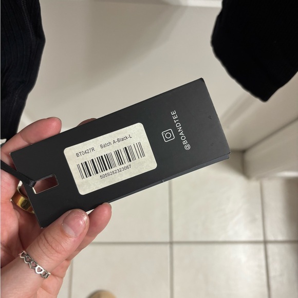 Bo + Tee NWT Black Seamless Ribbed Leggings - Picture 3 of 4